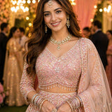 Indra Bridal Embroidered Lehenga Choli