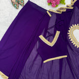 Violet Fancy Ready To Wear Saree