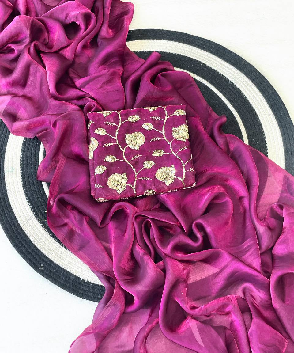 Madhubala Fendy Satin Silk Saree