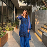 Designer Gerogette Embroidered Suit