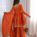 Pretty Ethnic Chanderi Silk Suit