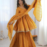 Pretty Ethnic Chanderi Silk Suit