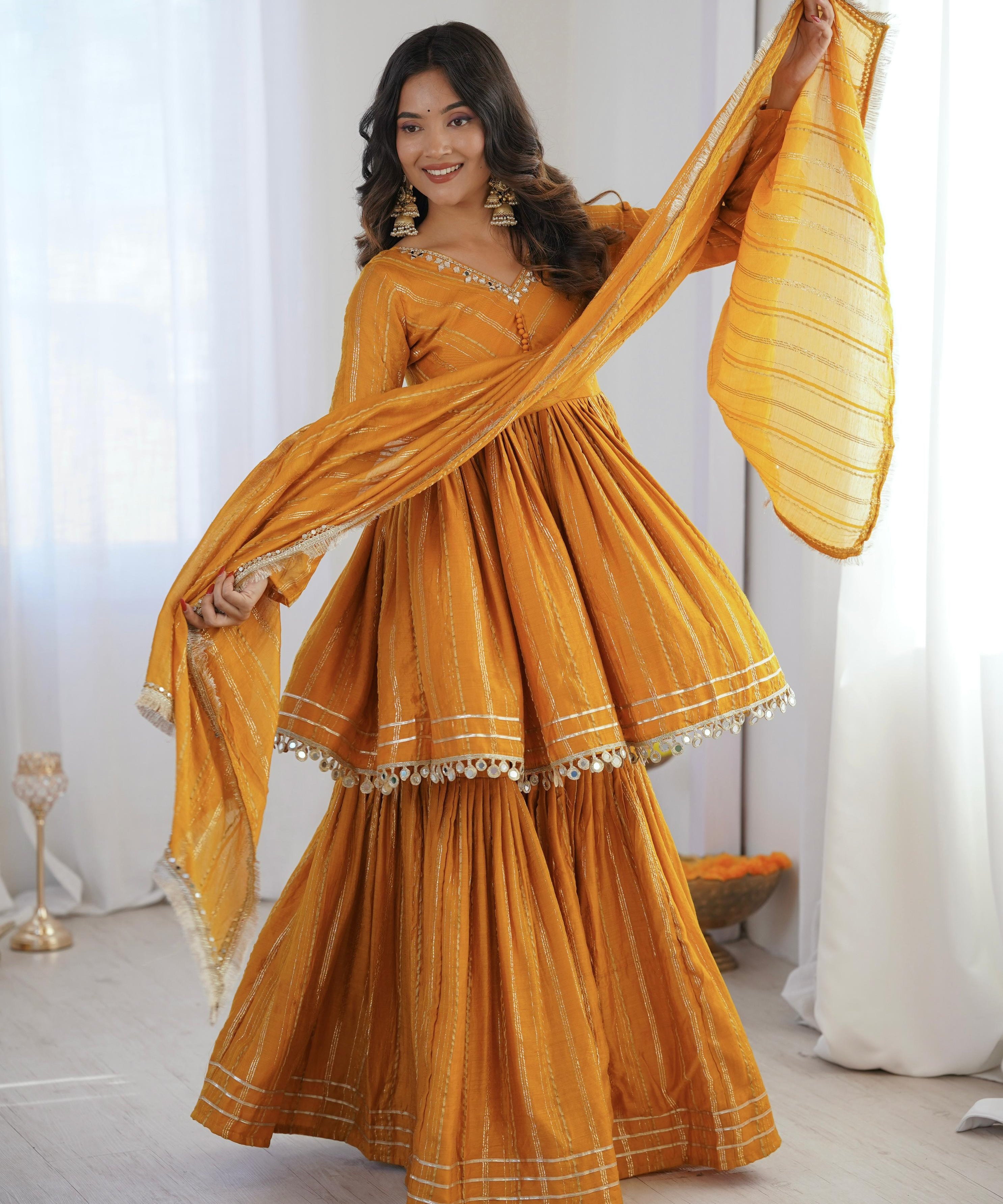 Pretty Ethnic Chanderi Silk Suit