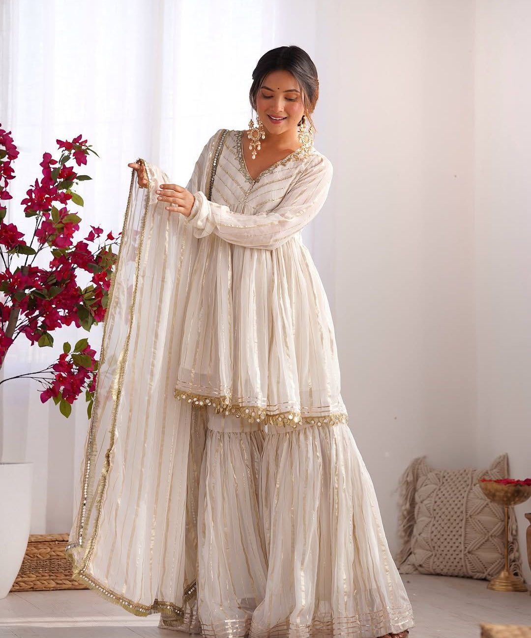 Pretty Ethnic Chanderi Silk Suit