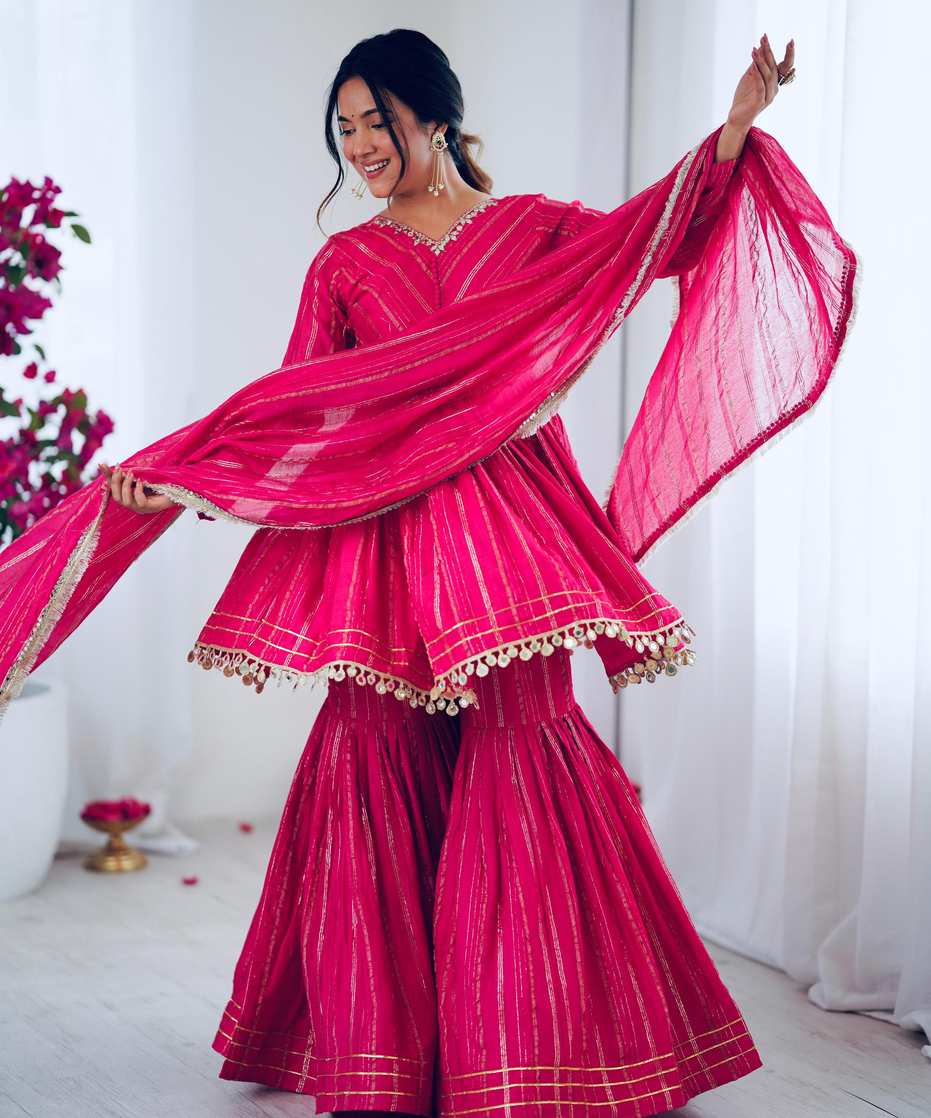 Pretty Ethnic Chanderi Silk Suit