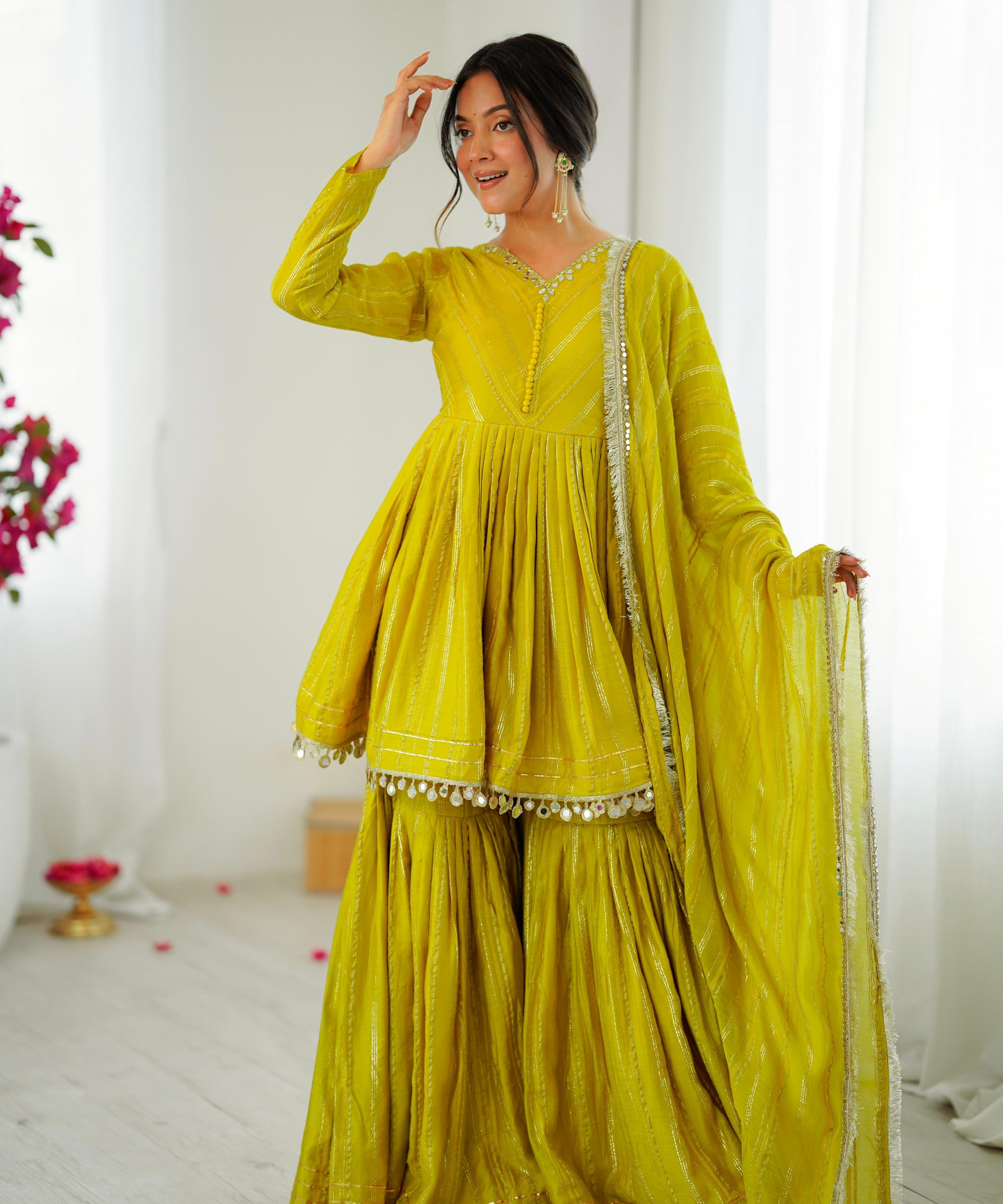 Pretty Ethnic Chanderi Silk Suit