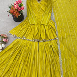 Pretty Ethnic Chanderi Silk Suit