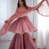Pretty Ethnic Chanderi Silk Suit