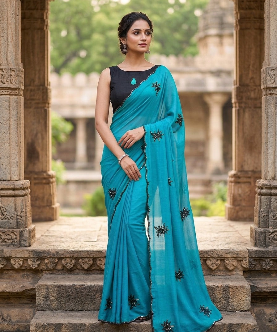 Rich Star Soft Georgette Saree