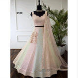Light Treeton Bridal Georgette Lehenga