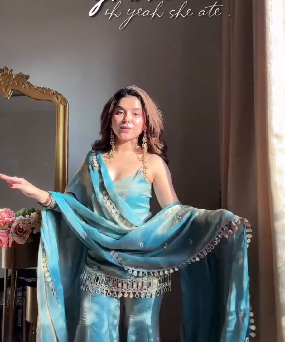 Pretty Fendy Silk Real Mirror Suit