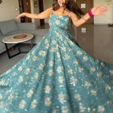 Floral Embroidered Anarkali Fancy Suit