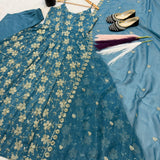 Floral Embroidered Anarkali Fancy Suit