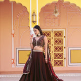Ethnic Womens Fendy Silk Lehenga
