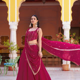 Ethnic Womens Fendy Silk Lehenga
