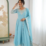 Elegant Rembo Sequence Anarkali Gown