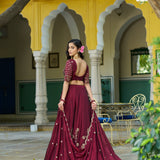 Bridesmaid Rangoli Silk Lehenga Choli