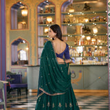 Afreen Embroidered Rangoli Silk Lehenga