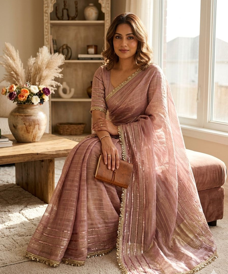 Designer Soft Tissue Silk Saree