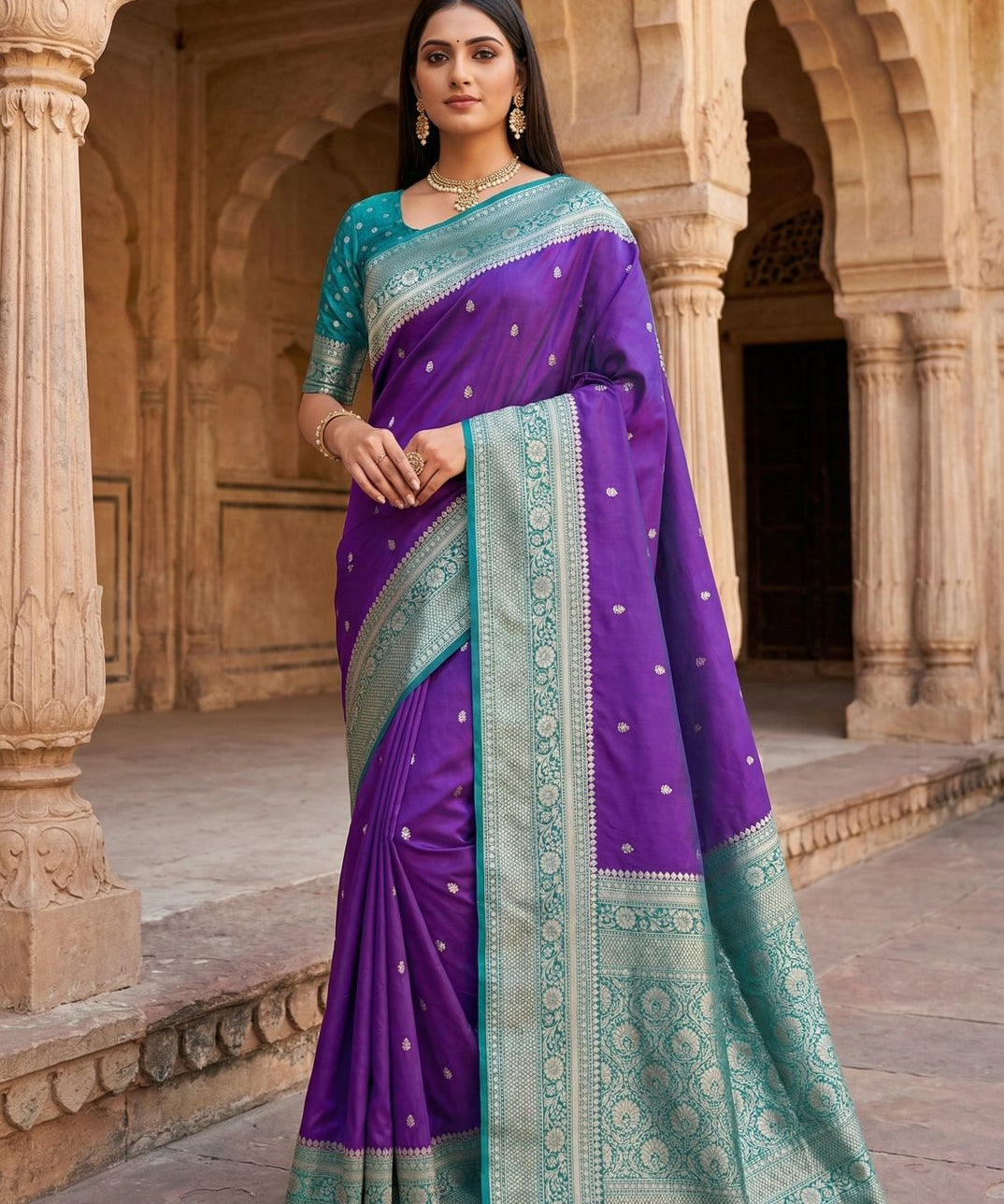 Classic Banarasi Weaves Silk Saree