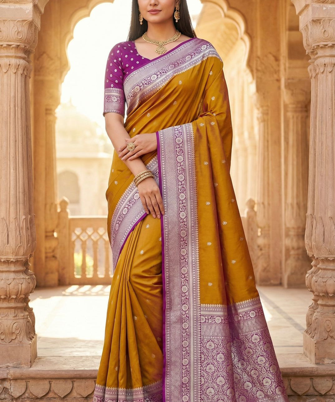 Classic Banarasi Weaves Silk Saree