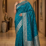 Premium Zari Weving Banarasi Silk Saree