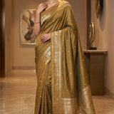 Premium Zari Weving Banarasi Silk Saree