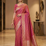 Premium Zari Weving Banarasi Silk Saree