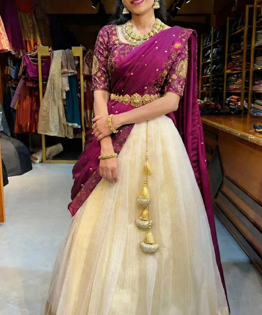 Kanakvalli Elegant Silk Lehenga