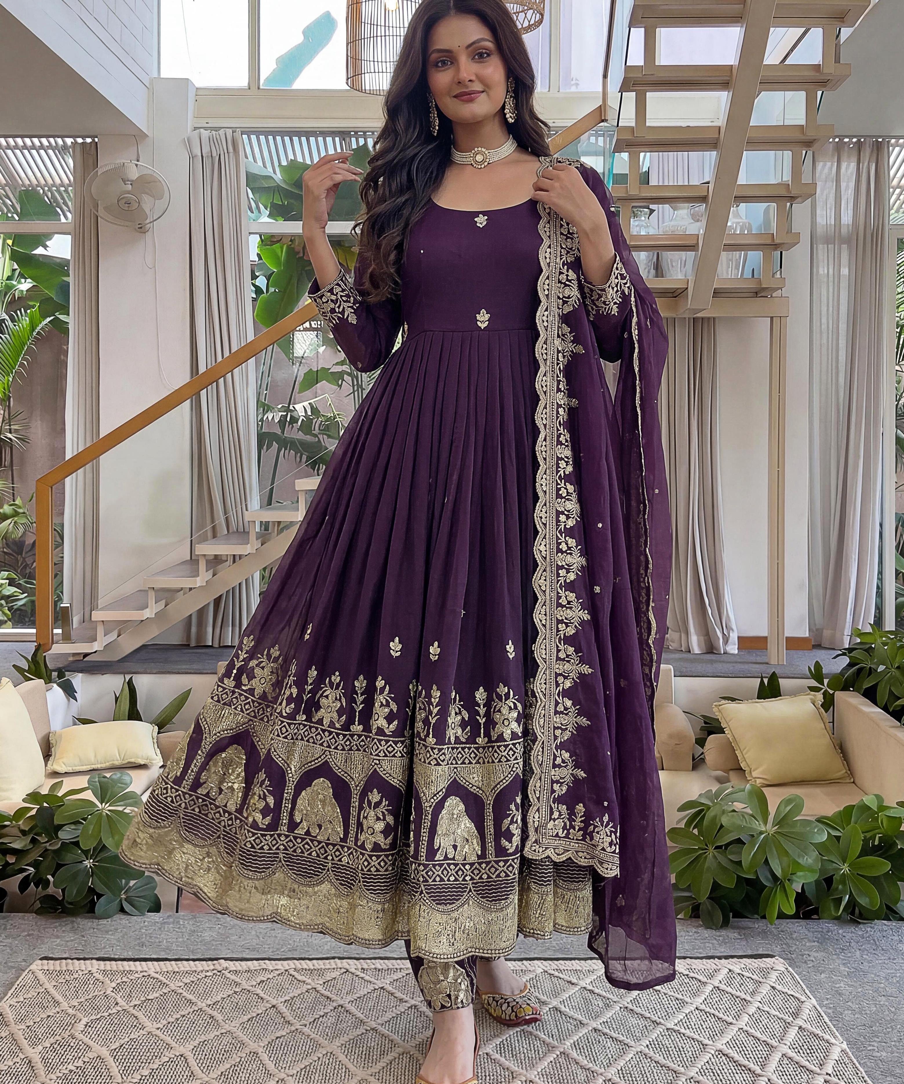 Royal Embroidered Anarkali Gown