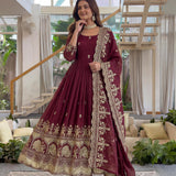 Royal Embroidered Anarkali Gown