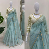 Beautiful Heavy Twill Net Saree