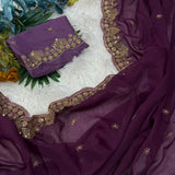 Classic Star Georgette Saree Set