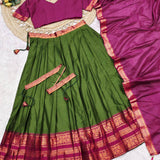 Traditional South Style Silk Lehenga