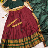 Traditional South Style Silk Lehenga