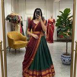 Traditional South Style Silk Lehenga