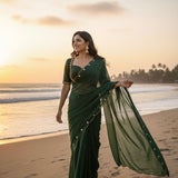 Sabyasachi Georgette Handwork Saree