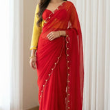 Sabyasachi Georgette Handwork Saree
