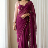 Sabyasachi Georgette Handwork Saree