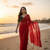 Sabyasachi Georgette Handwork Saree