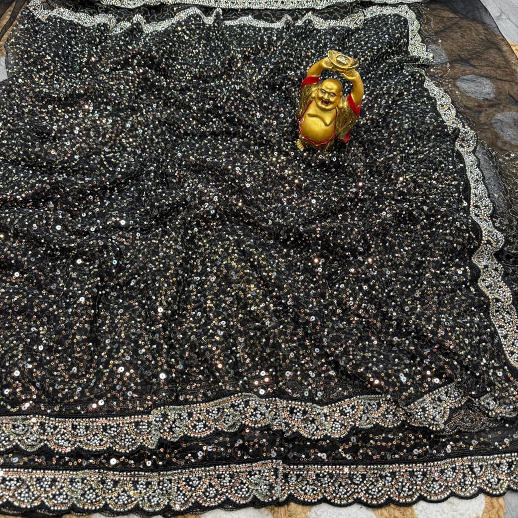 Exclusive Sequence Bead Work Saree