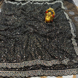 Exclusive Sequence Bead Work Saree