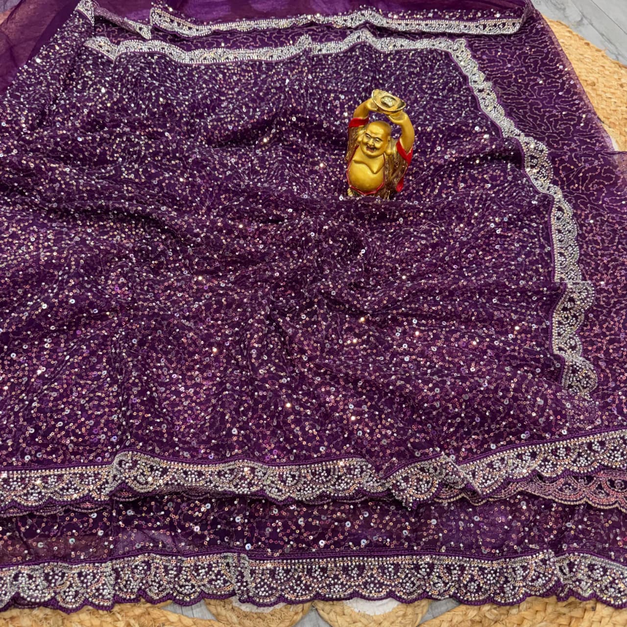 Exclusive Sequence Bead Work Saree