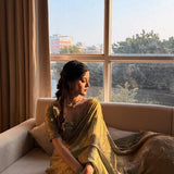 Partylook Shiny Space Silk Saree