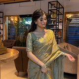 Partylook Shiny Space Silk Saree