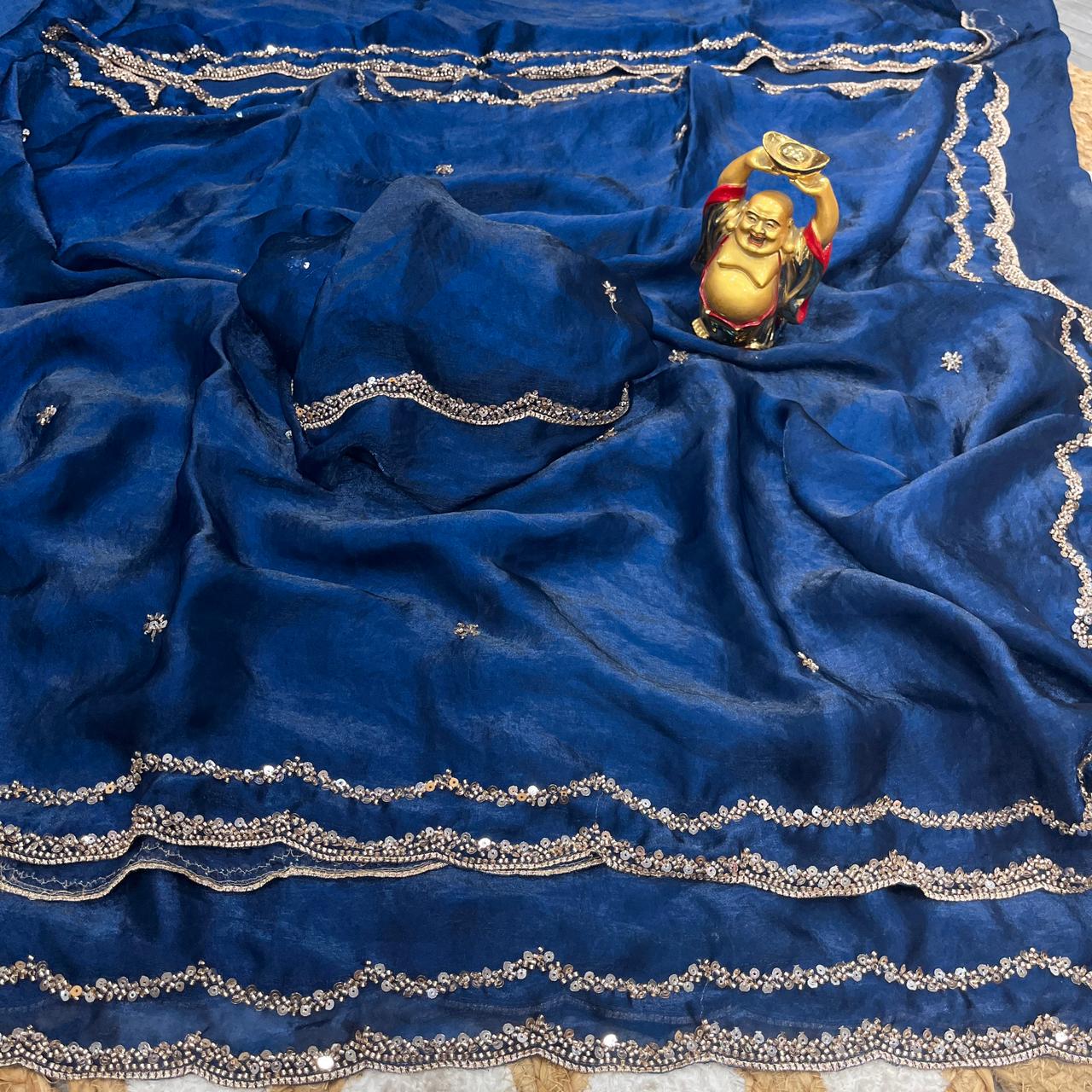 Partylook Shiny Space Silk Saree