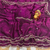 Partylook Shiny Space Silk Saree