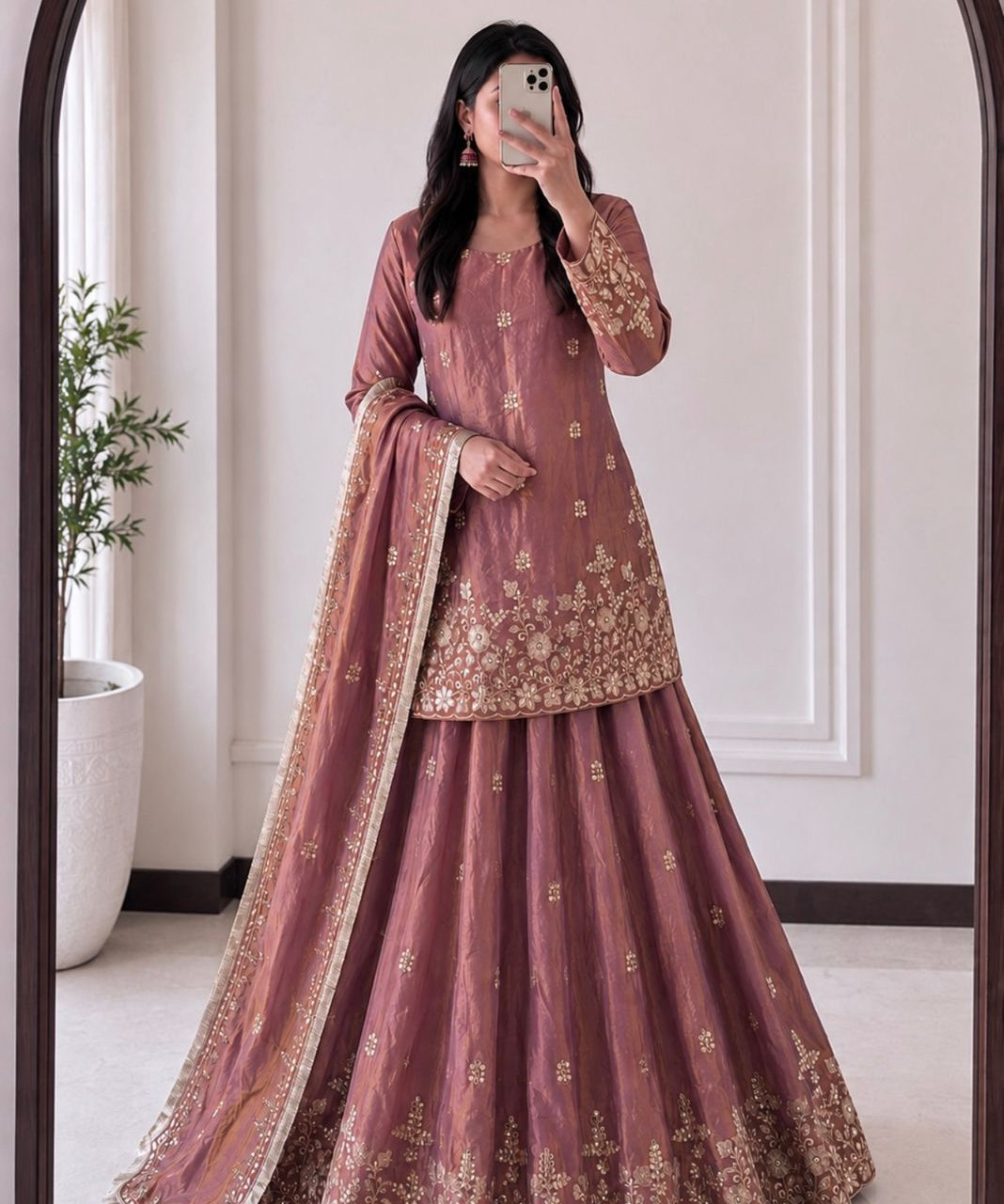 Gorgeous Fandy Silk Top Lehenga