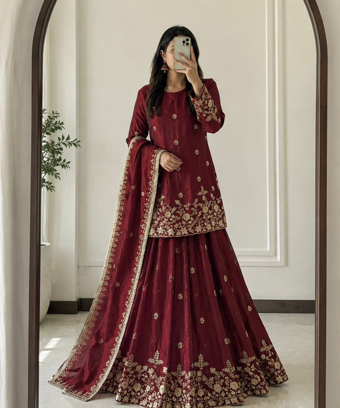 Gorgeous Fandy Silk Top Lehenga
