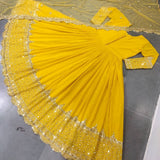 Elegant Embroidered Anarkali Gown